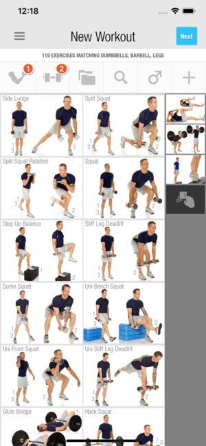 APP entrenamiento personal Iphone