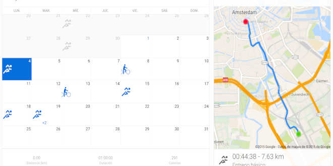 Runtastic app móvil