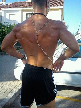 Javier después de correr 12km