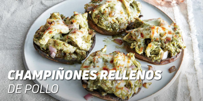 Champiñones Rellenos de Pollo