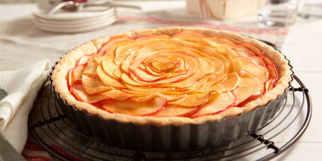 recipiente tarta de manzana