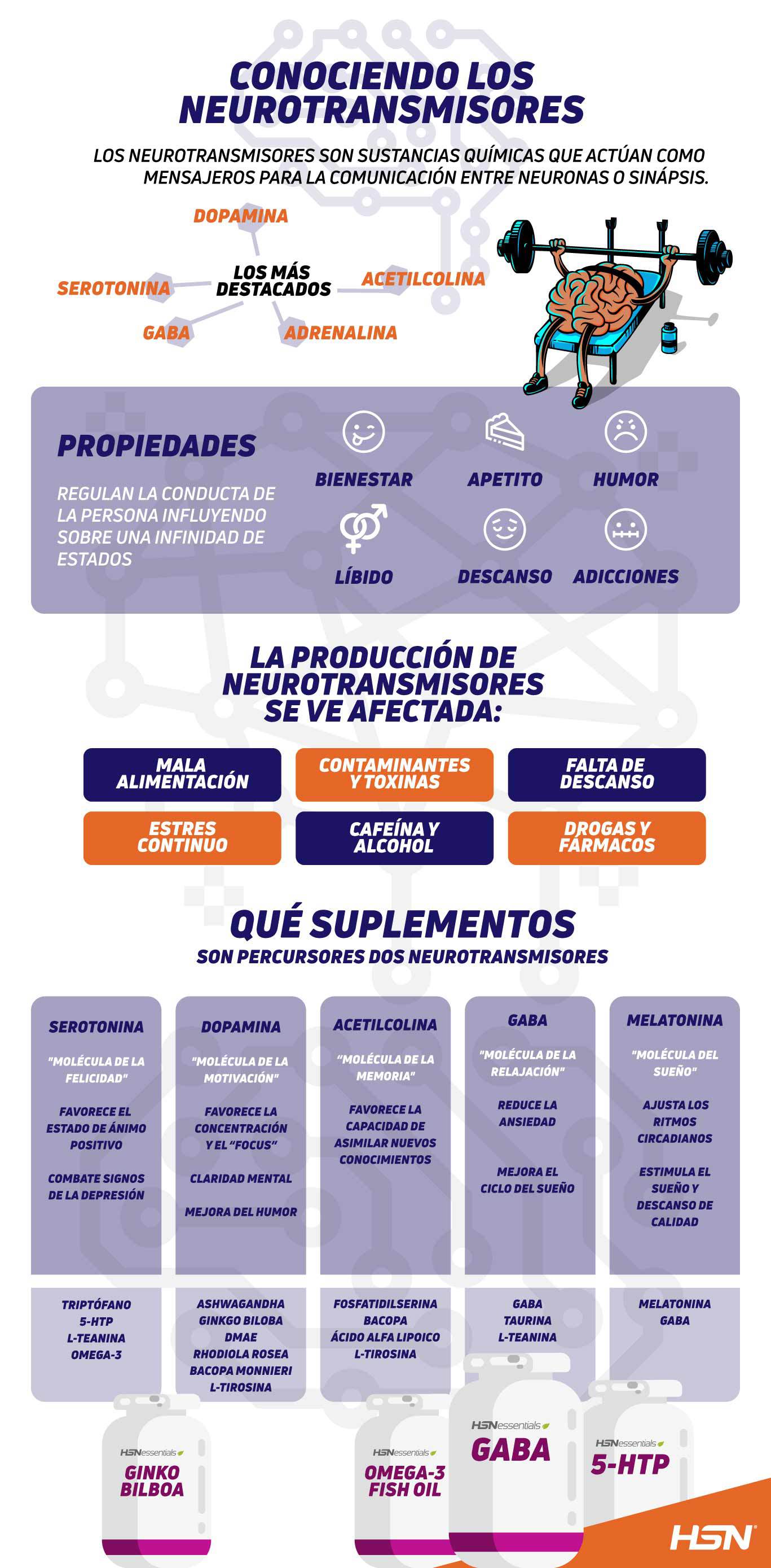 ¿Cuáles son los Neurotransmisores?