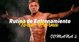 Rutina de Hipertrofia Torso-Pierna. Semana 3