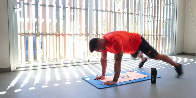 Plank jacks Plank jacks