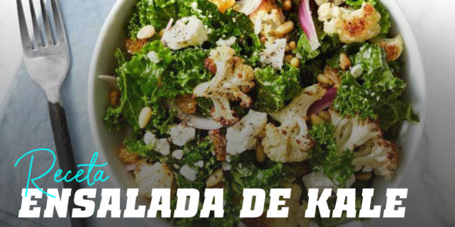 Ensalada de Kale con Coliflor y Piñones Ensalada de Kale con Coliflor y Piñones