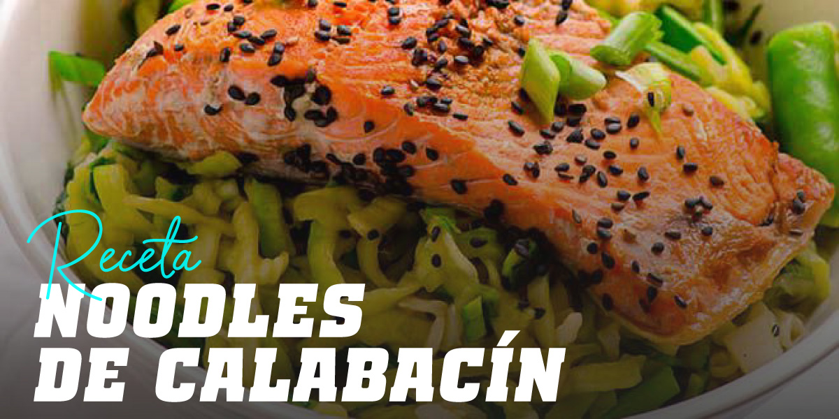 Noodles de Calabacín con Salmón Noodles de Calabacín con Salmón