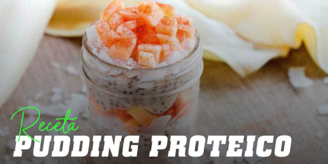 Pudding Proteico de Leche de Coco, Chía y Papaya