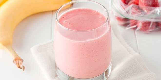Receta de Batido de Fresas y Plátano con Evowhey Protein HSN