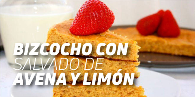 Bizcocho con salvado de avena y limón