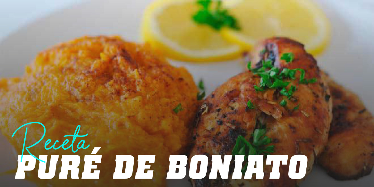 Puré de Boniato y Pechuga de Pollo