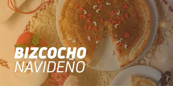 Bizcocho Fit para Navidad