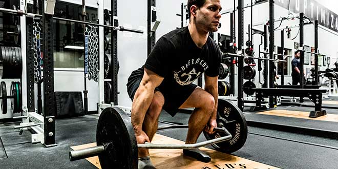 Barre hexagonale soulevé de terre