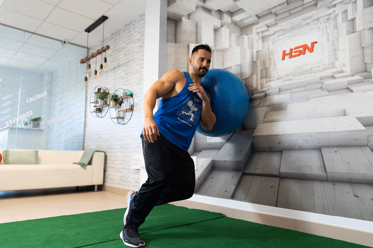 Ball Squat 1 Pierna