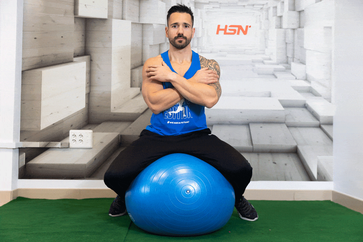 Ball Squeeze sentado