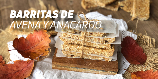 Barritas de Avena y Anacardo