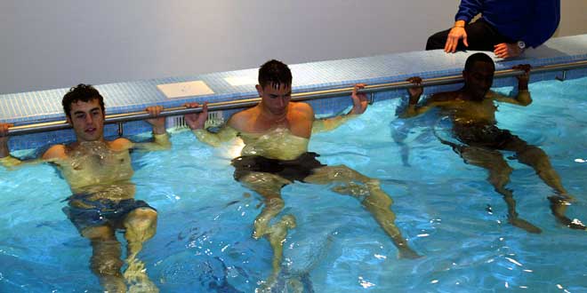 Ejercicios en la piscina