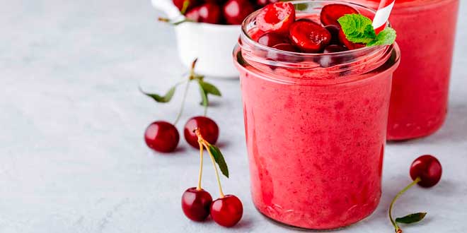 Smoothie de Cereza y Queso Fresco Smoothie de Cereza y Queso Fresco