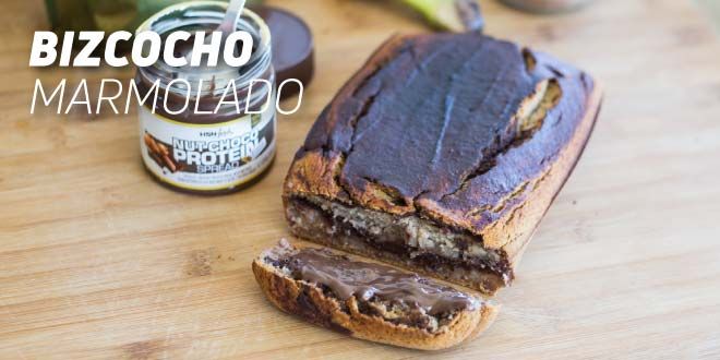 Bizcocho Marmolado Fitness con Harina de Avena