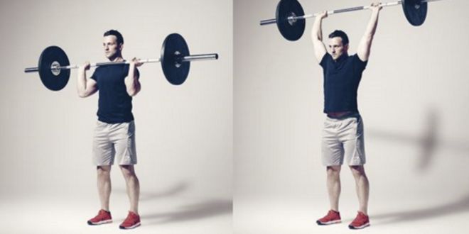 Colocación de los pies en el press militar