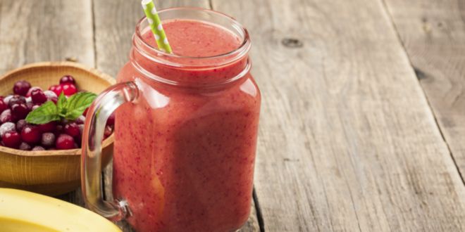 Receta de Licuado de Maca con Banana y Arándanos HSN