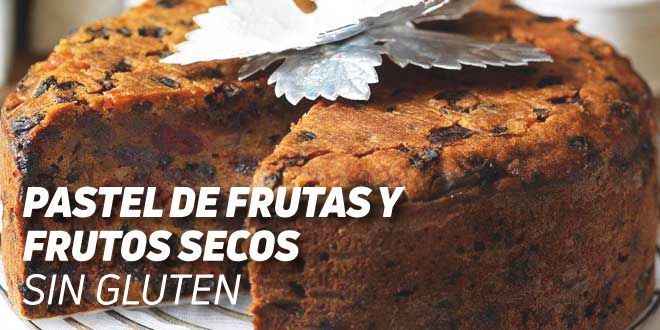 Pastel de Frutas y Frutos Secos Sin Gluten