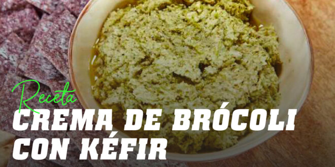 Crema fría de brócoli con Kéfir Crema fría de brócoli con Kéfir