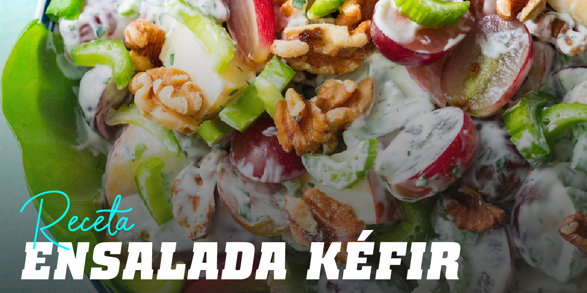 Ensalada de Tofu, Manzana y Kéfir Ensalada de Tofu, Manzana y Kéfir