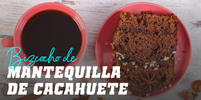 Bizcocho de Mantequilla de Cacahuete con pepitas de Chocolate Bizcocho de Mantequilla de Cacahuete con pepitas de Chocolate