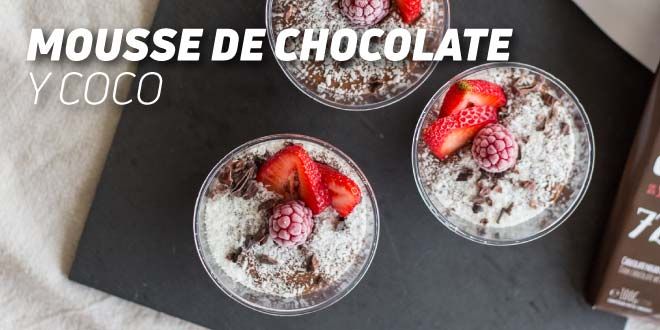 Mousse de Chocolate y Coco
