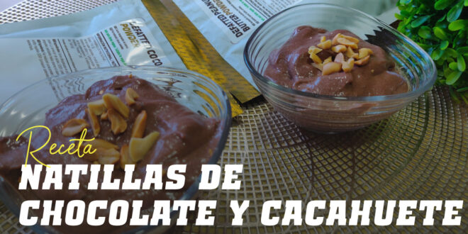 Natillas de Chocolate y Cacahuete Natillas de Chocolate y Cacahuete