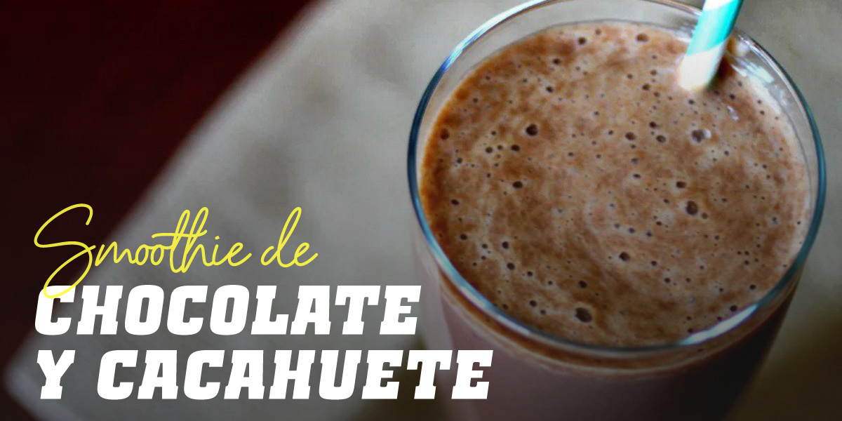 Smoothie de Chocolate con Harina de Cacahuete