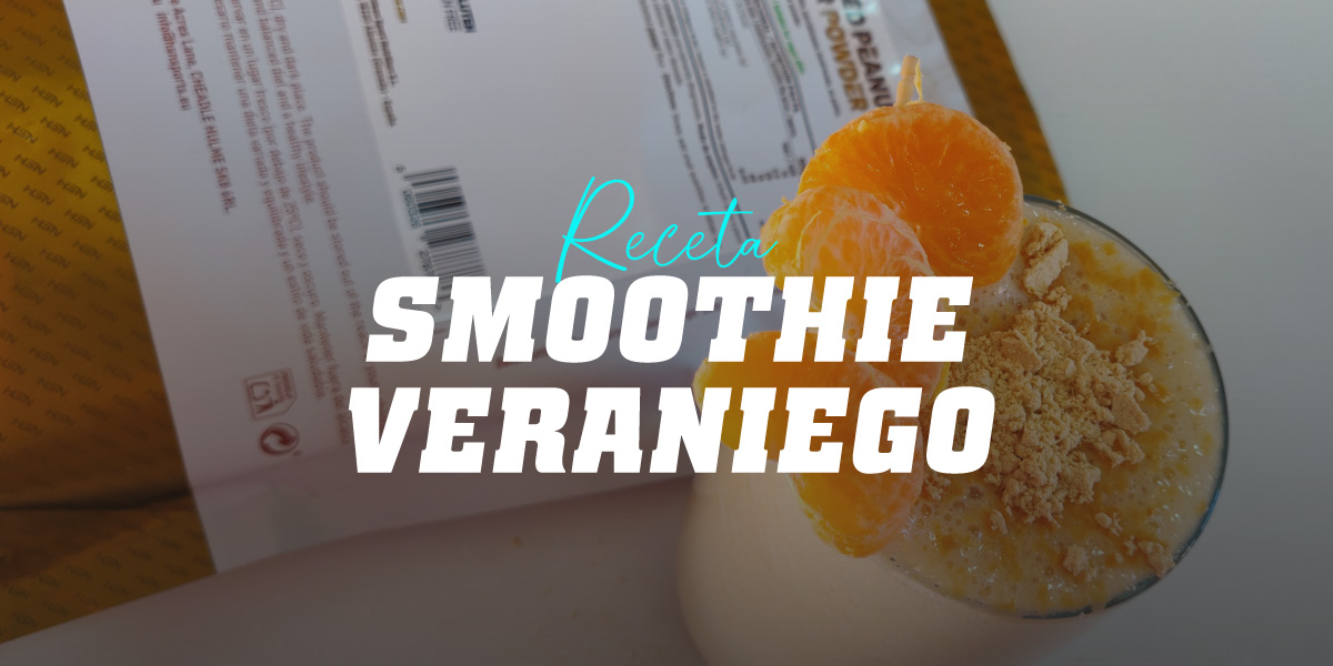 Smoothie con Harina de Cacahuete, Plátano y Mandarina