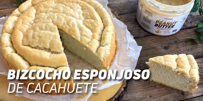 Bizcocho Esponjoso de Cacahuete Bizcocho Esponjoso de Cacahuete