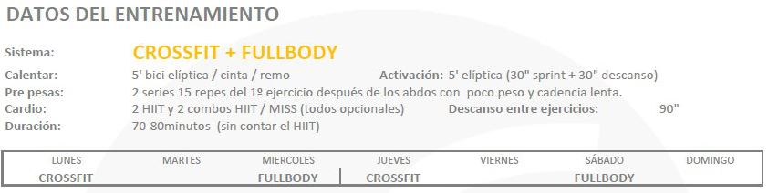 Rutina Semana 6