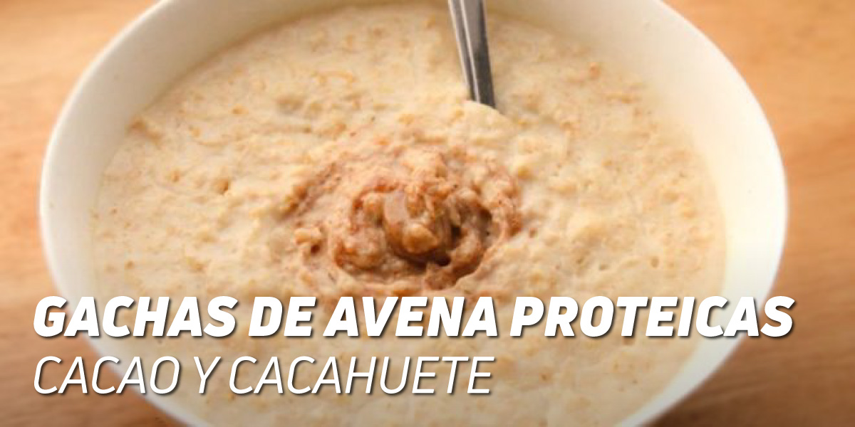 Gachas de Avena Proteicas con Cacao y Cacahuete