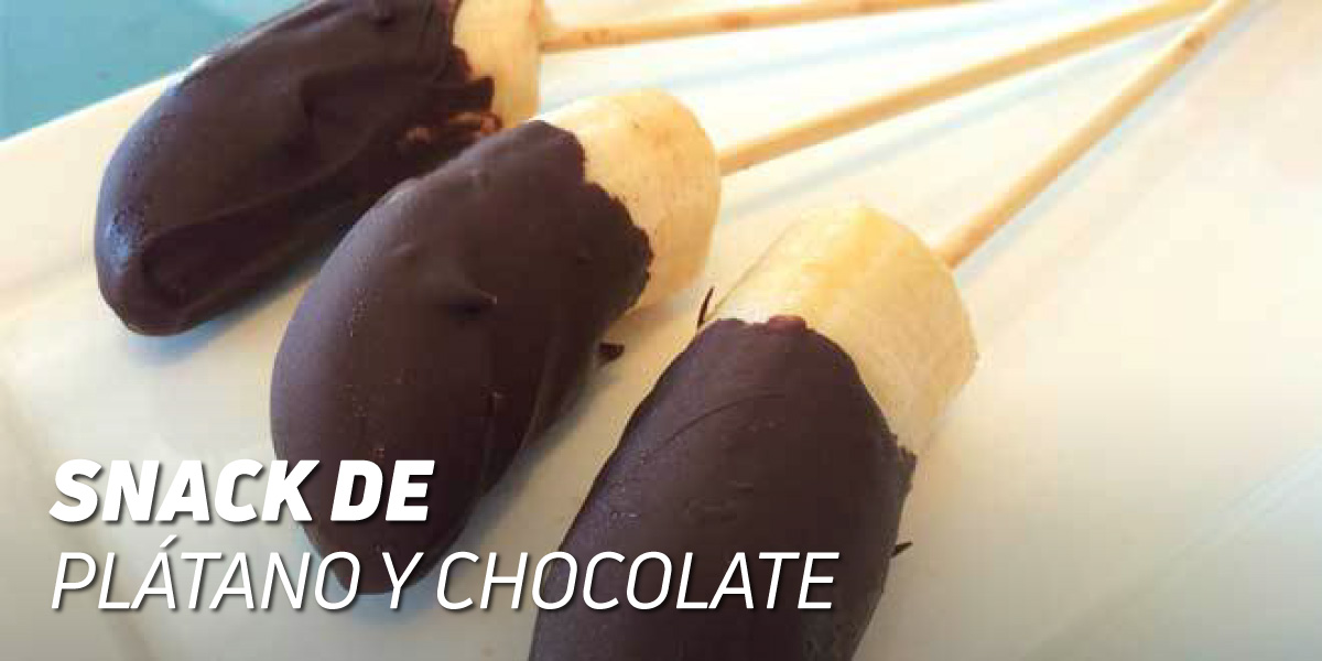 Snack de Plátano y Chocolate