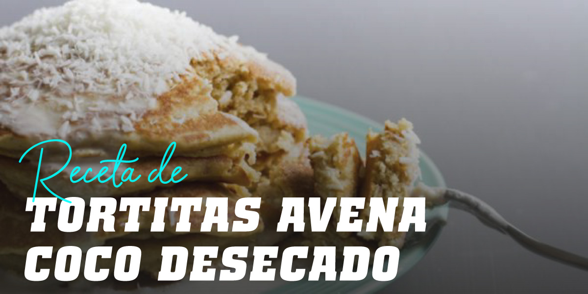 Tortitas de Avena y Claras con Coco Desecado