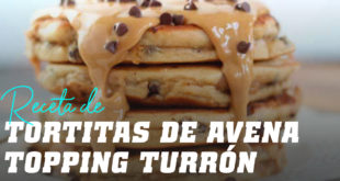 Tortitas de Avena con Topping de Turrón