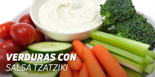 Verduras con Salsa Tzatziki