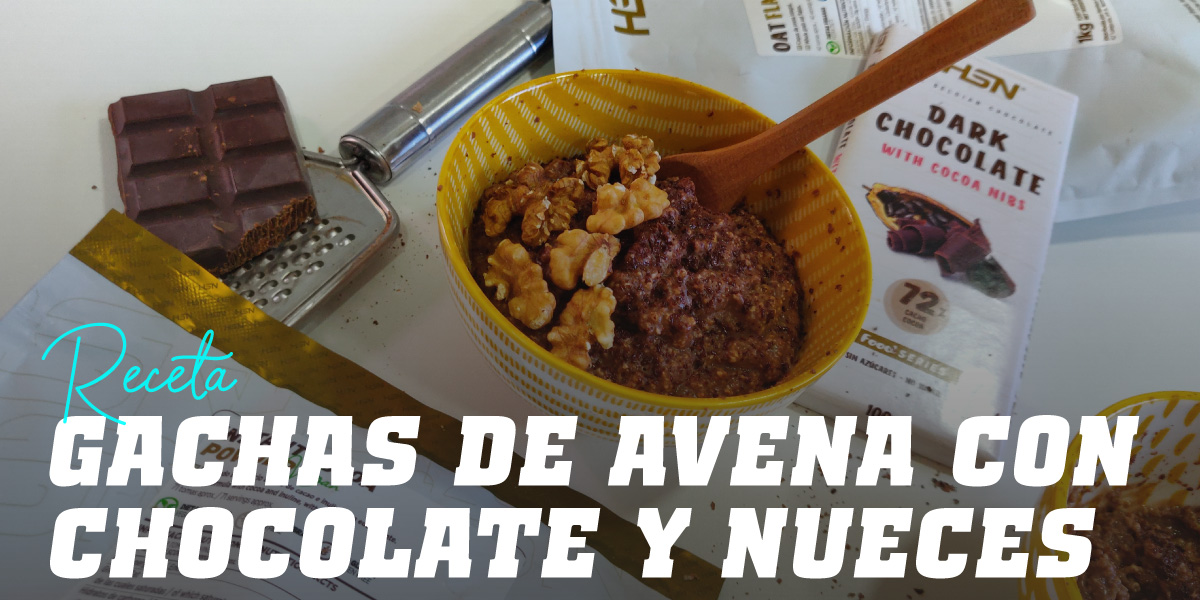 Gachas de Avena con Chocolate y Nueces