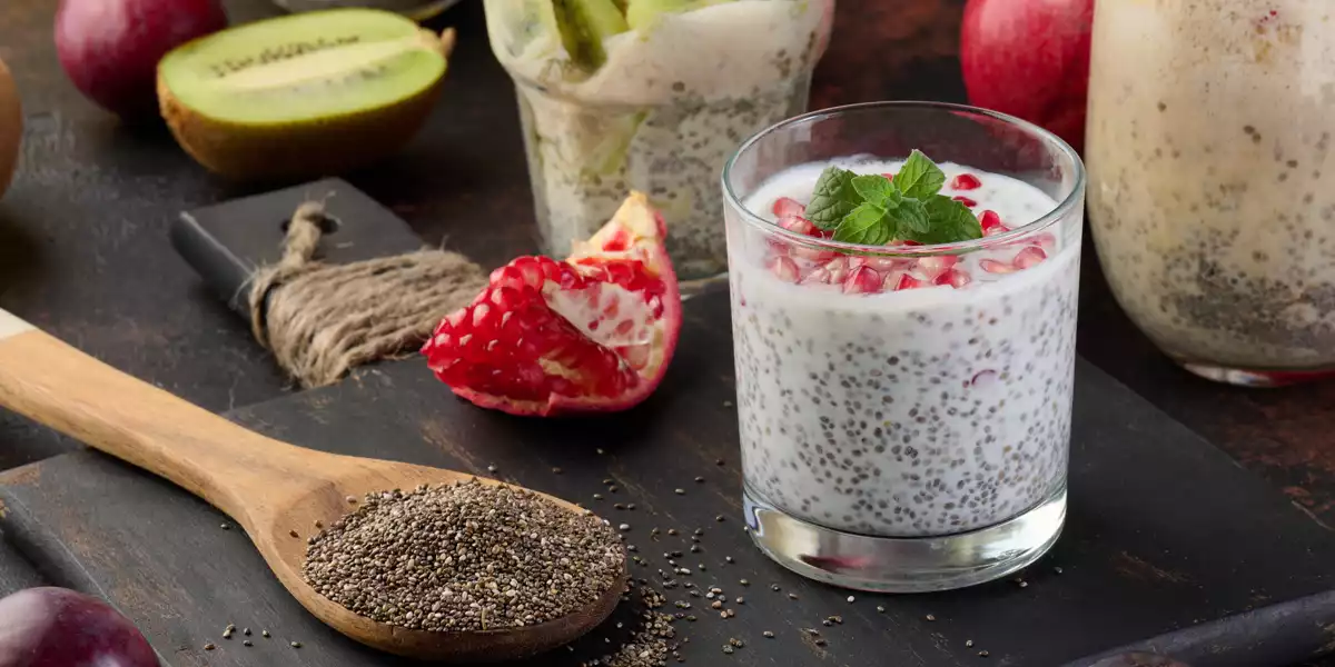 Yogur griego con semillas de chía