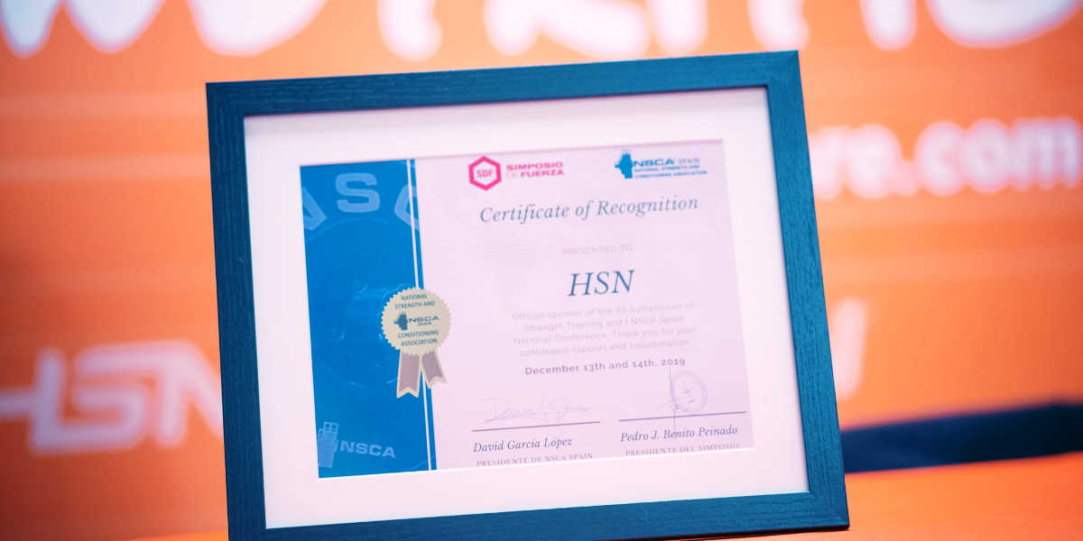 Reconocimiento NSCA Spain a HSN