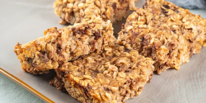Barritas de Proteínas con Avena Horneadas Barritas de Proteínas con Avena Horneadas