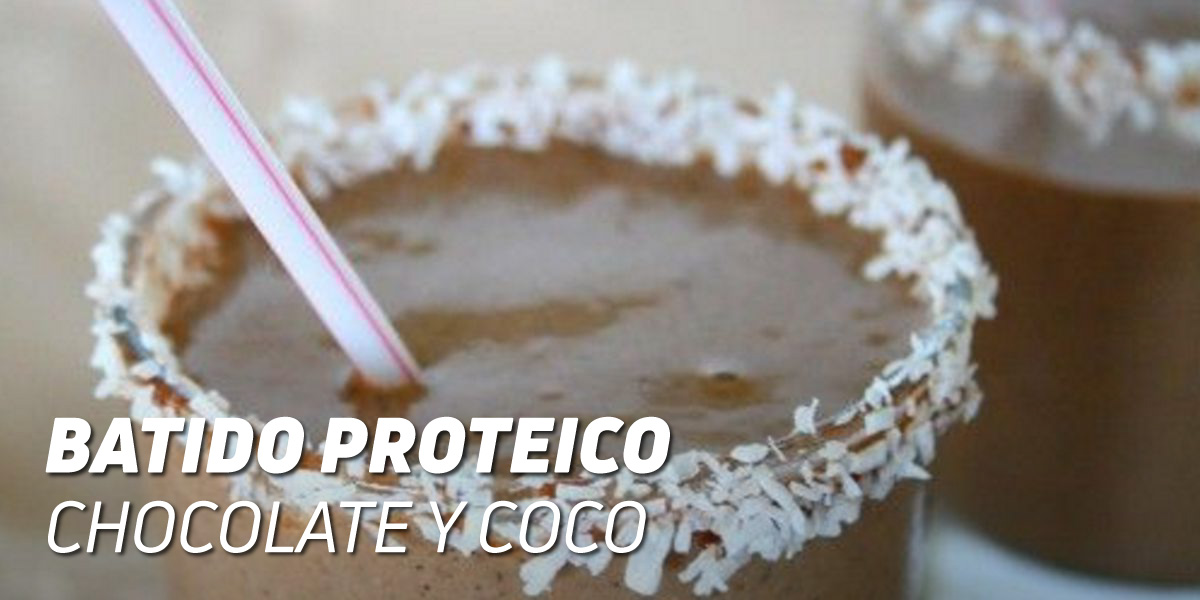 Batido Proteico de Chocolate y Coco