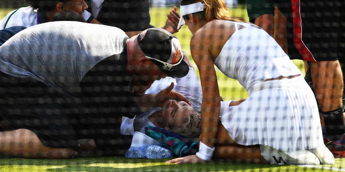 Lesión tenista profesional