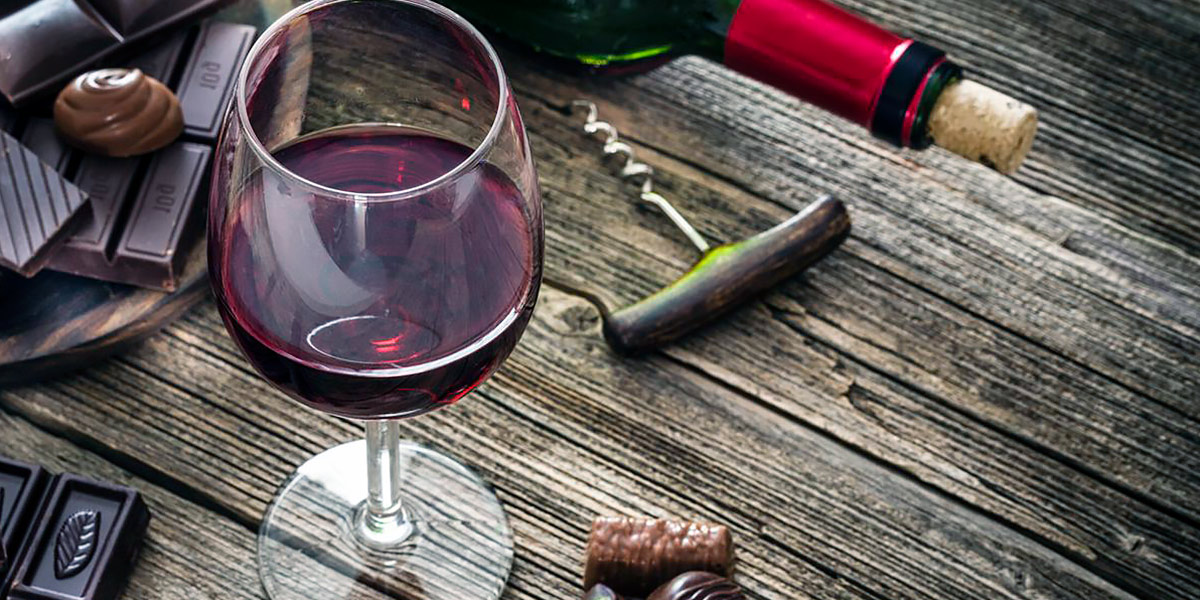 vino y chocolate