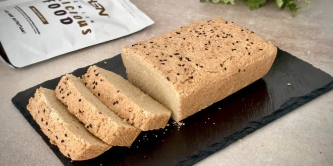 Pan de harina con almendras sin gluten y bajo en carbohidratos Pan de harina con almendras sin gluten y bajo en carbohidratos