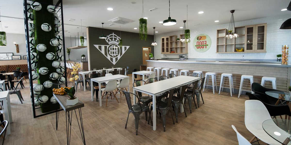 ¿Dónde comen los futbolistas?