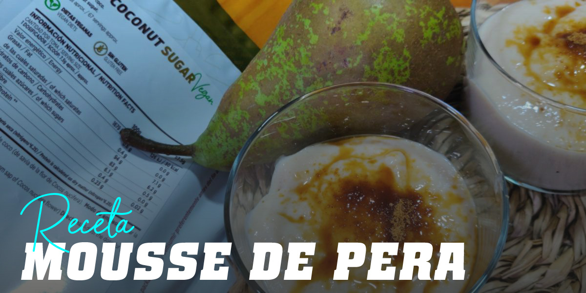 Mousse de Pera con Azúcar de Coco