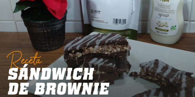 Sandwich de Brownie para merendar